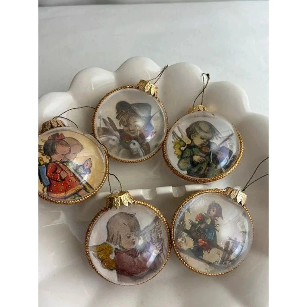 Vintage Hummel Ornaments Double-Sided